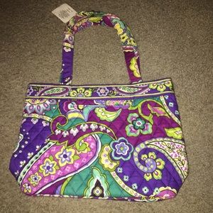 NEW!!! Purple Floral Vera Bradley bag - "Petite Tote: Heather" New With Tags!